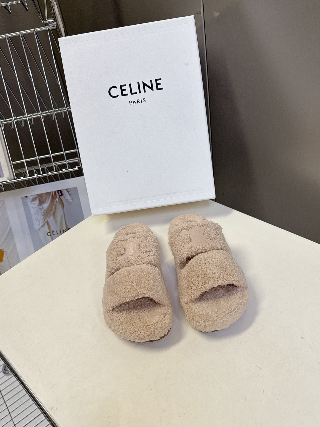 셀린느 가을 겨울 신상 털 슬리퍼