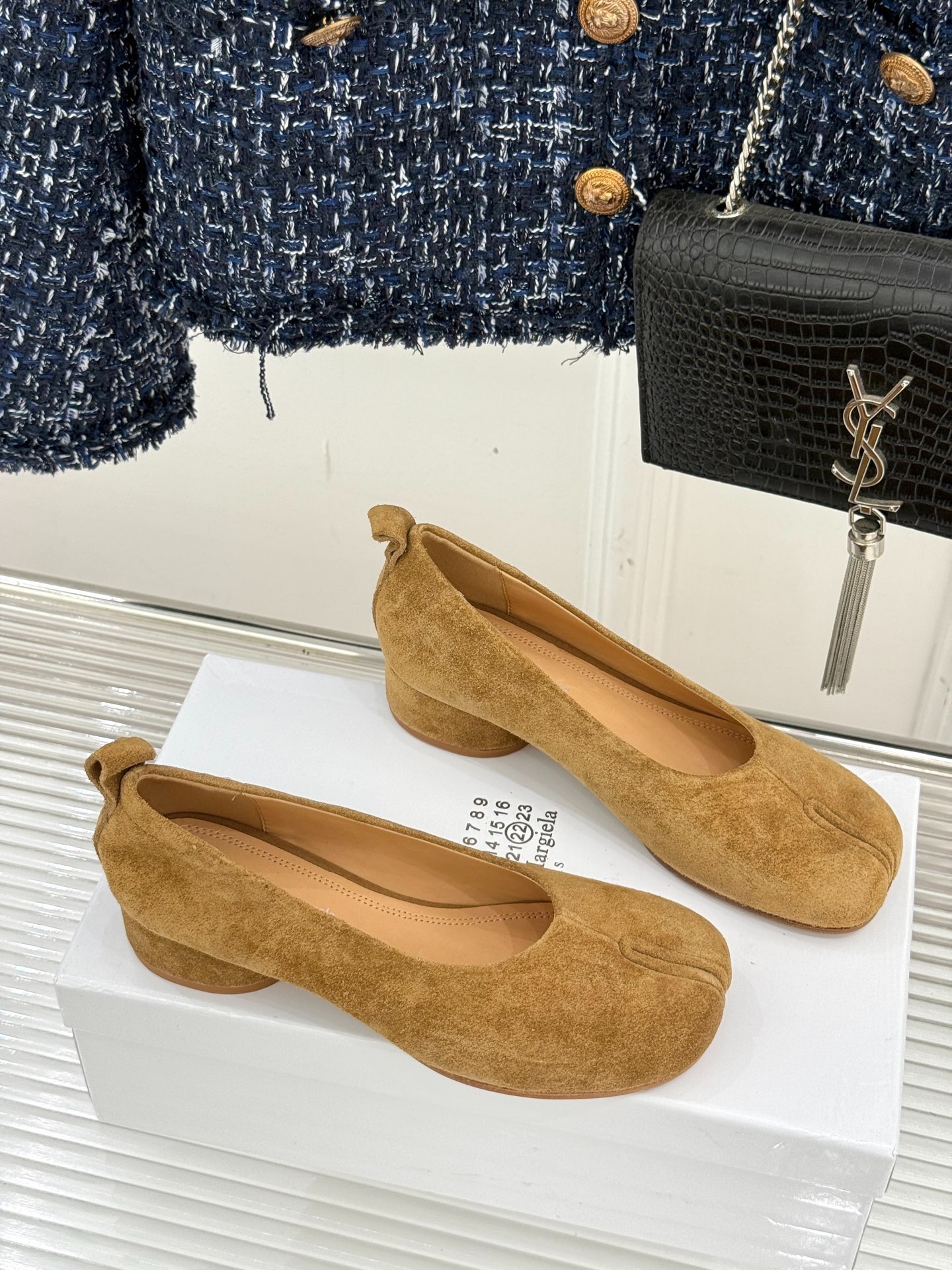 메종마르지엘라 빈티지 통굽 발레슈즈