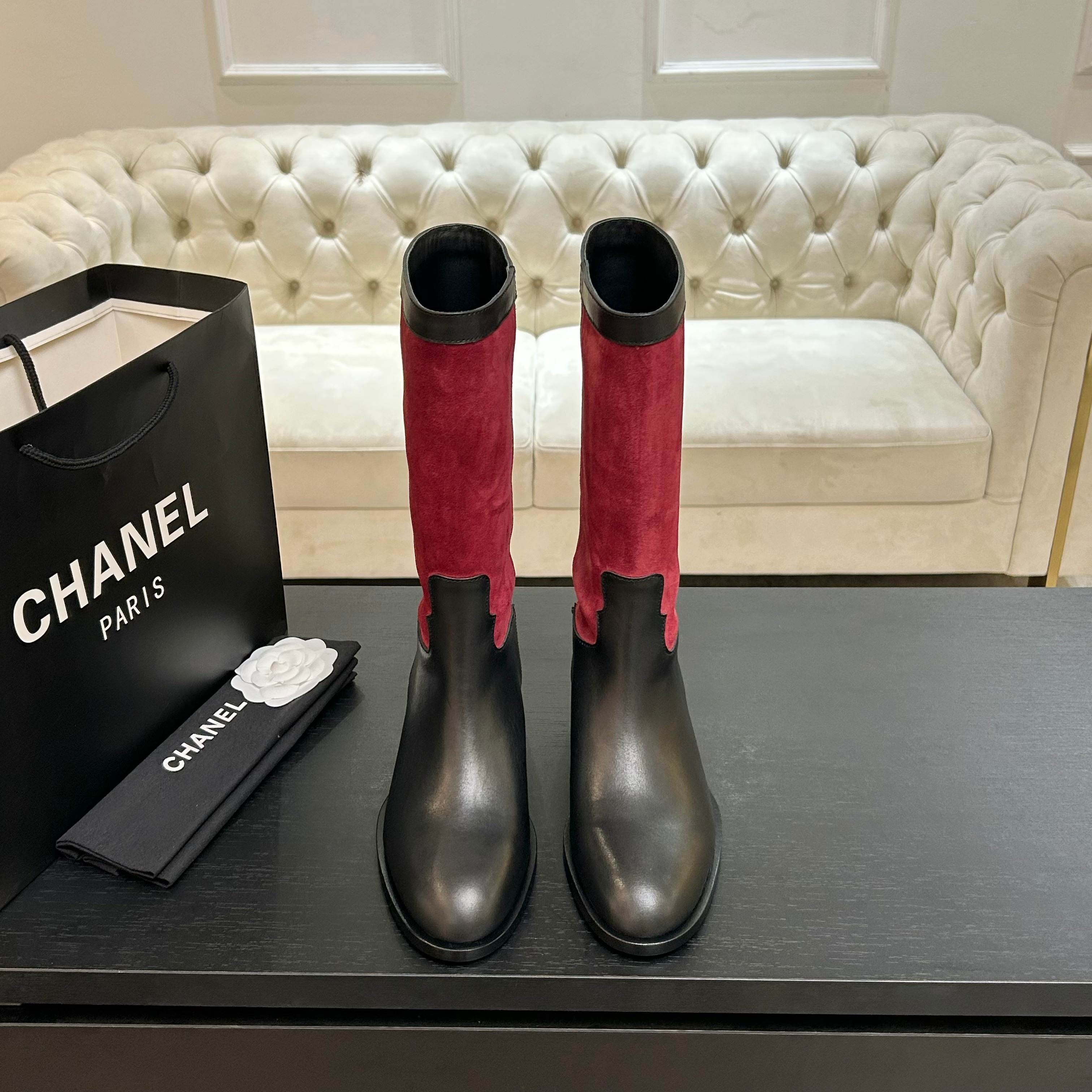 샤넬 25ss 신상 라운드 앵클부츠