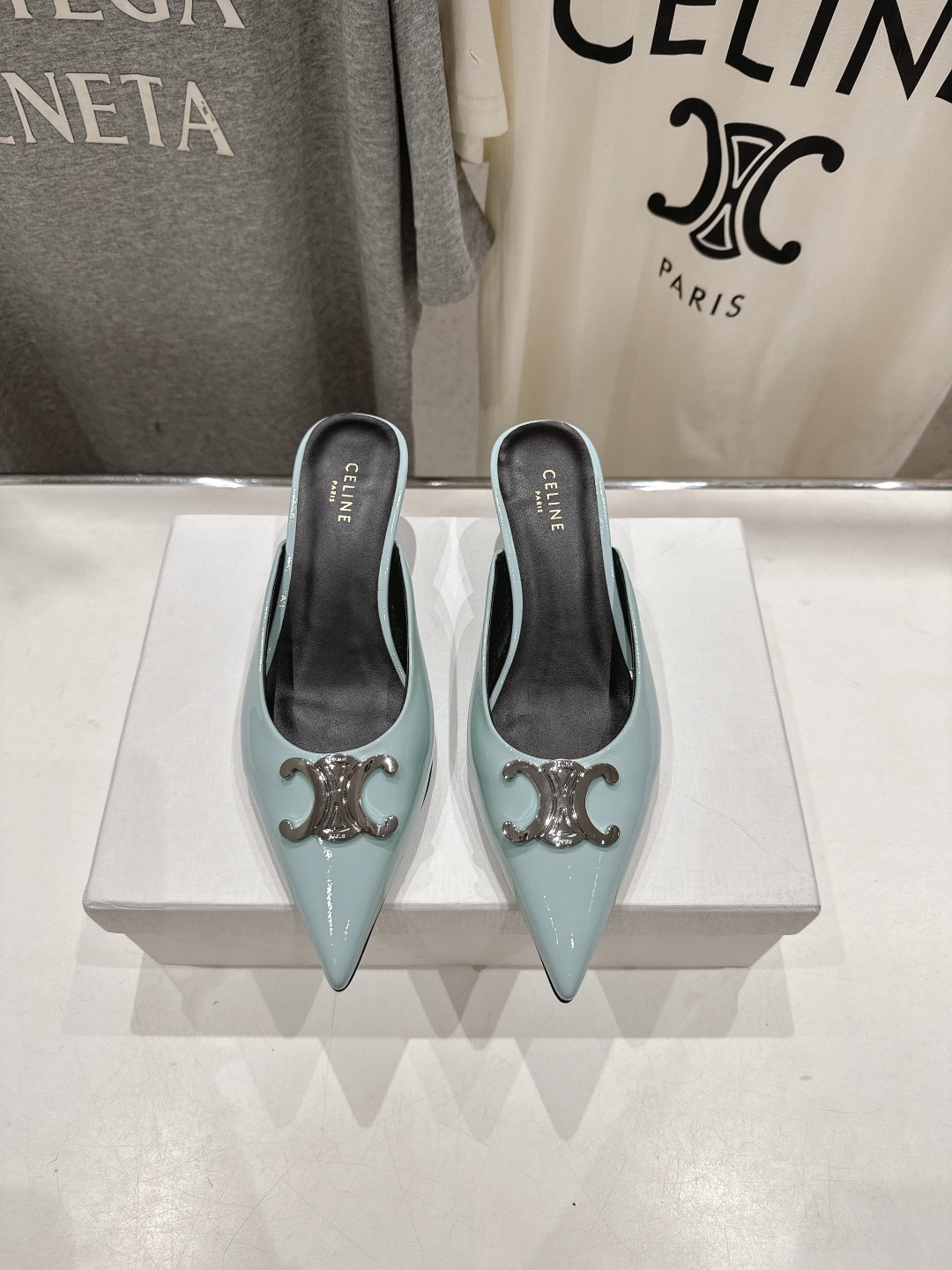 셀린느 25ss 스틸레토 힐 슬리퍼