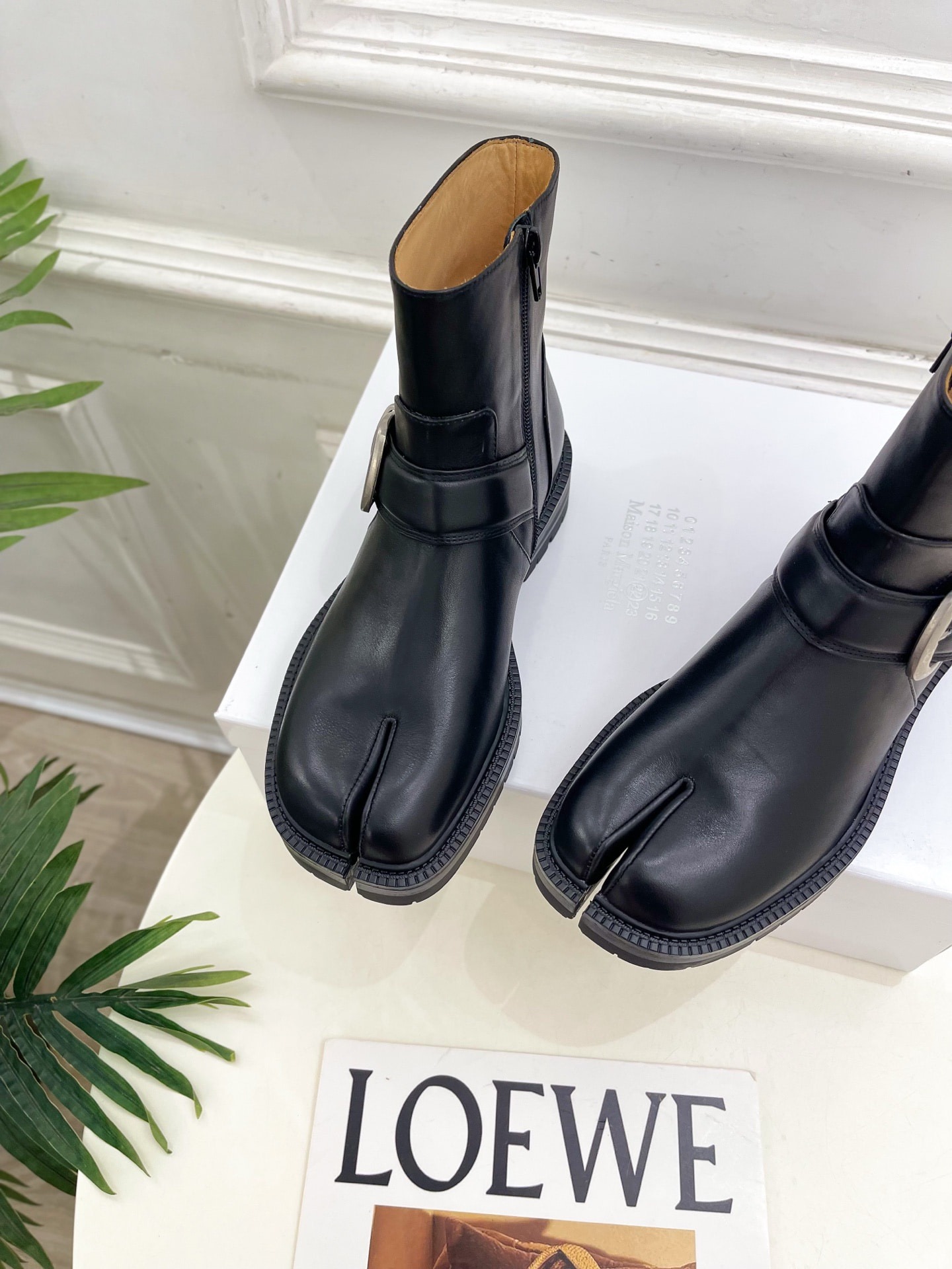 메종마르지엘라 25 신상 클래식 버클 앵클부츠