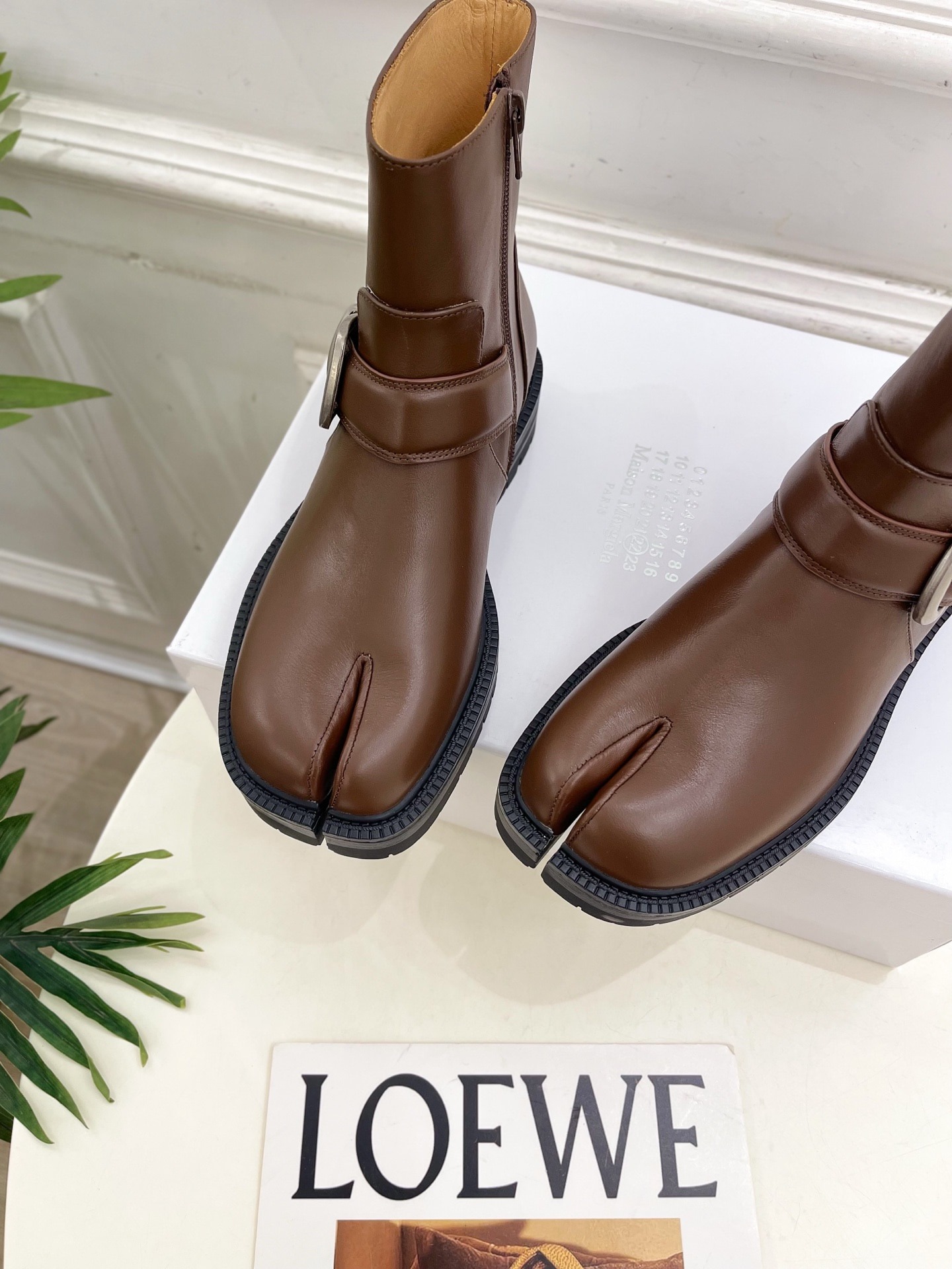 메종마르지엘라 25 신상 클래식 버클 앵클부츠