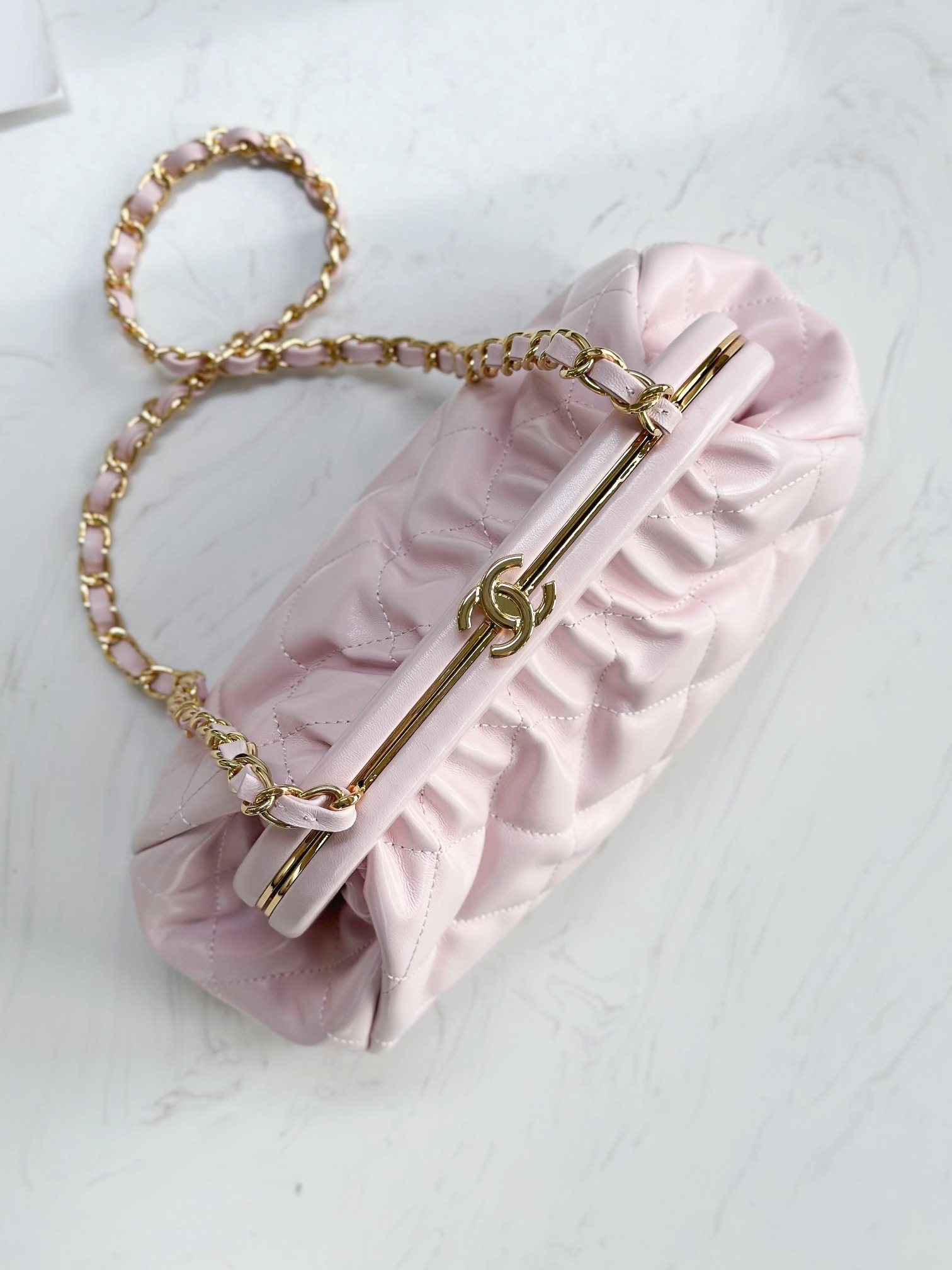 샤넬 램스킨 케이스 백