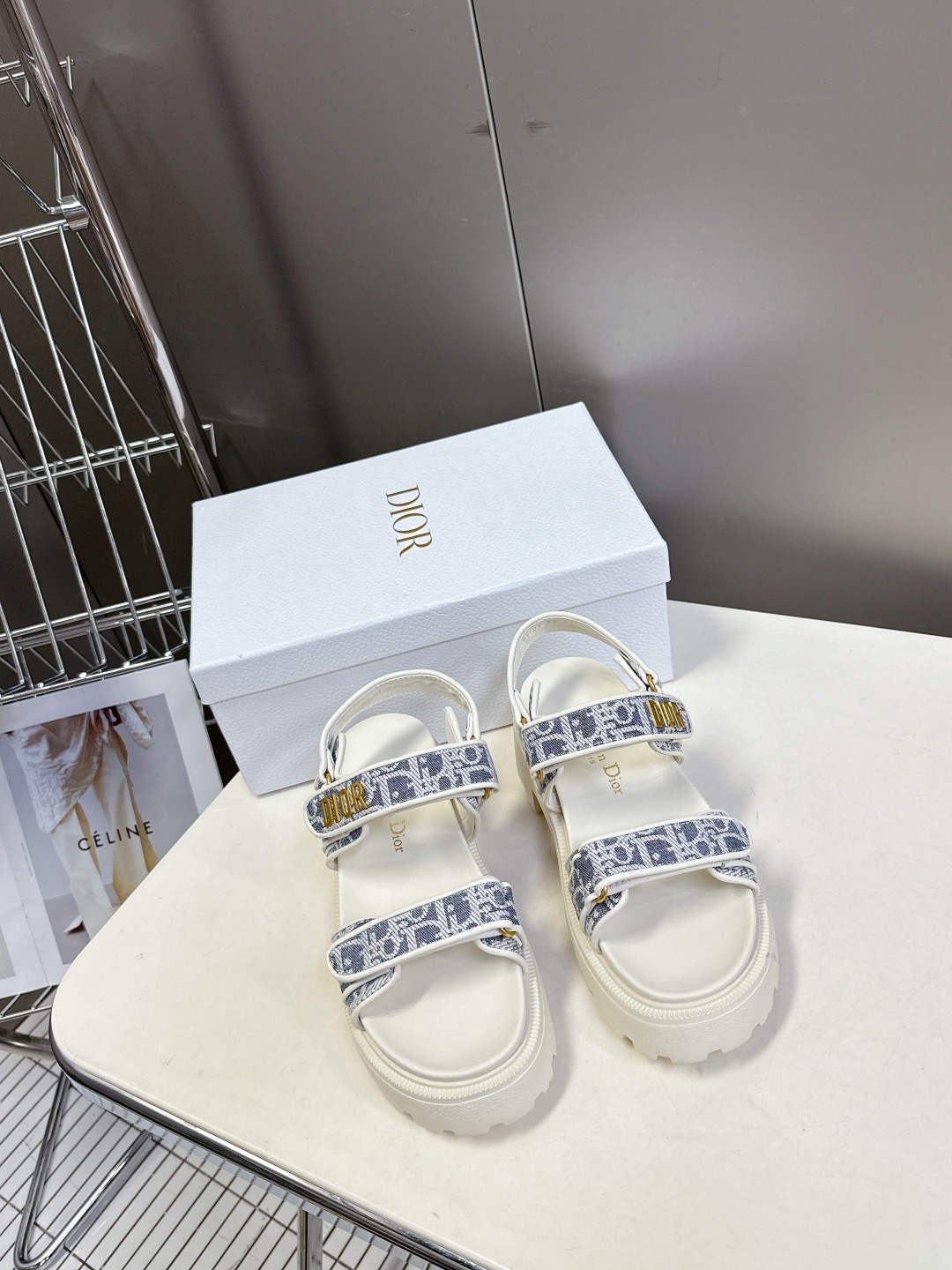 디올 봄여름 최신 벨크로 샌들