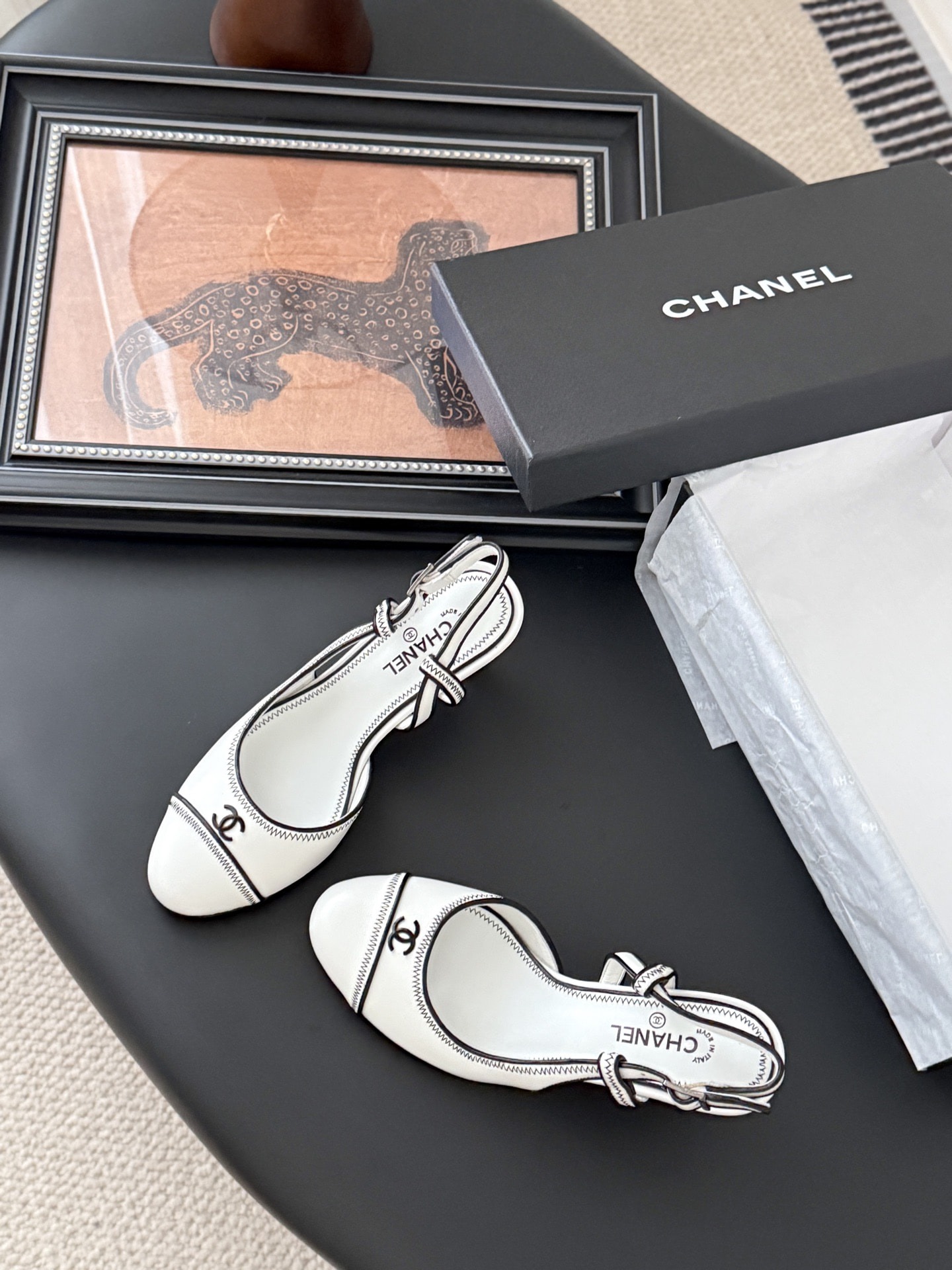 샤넬 25 빈티지 샌들