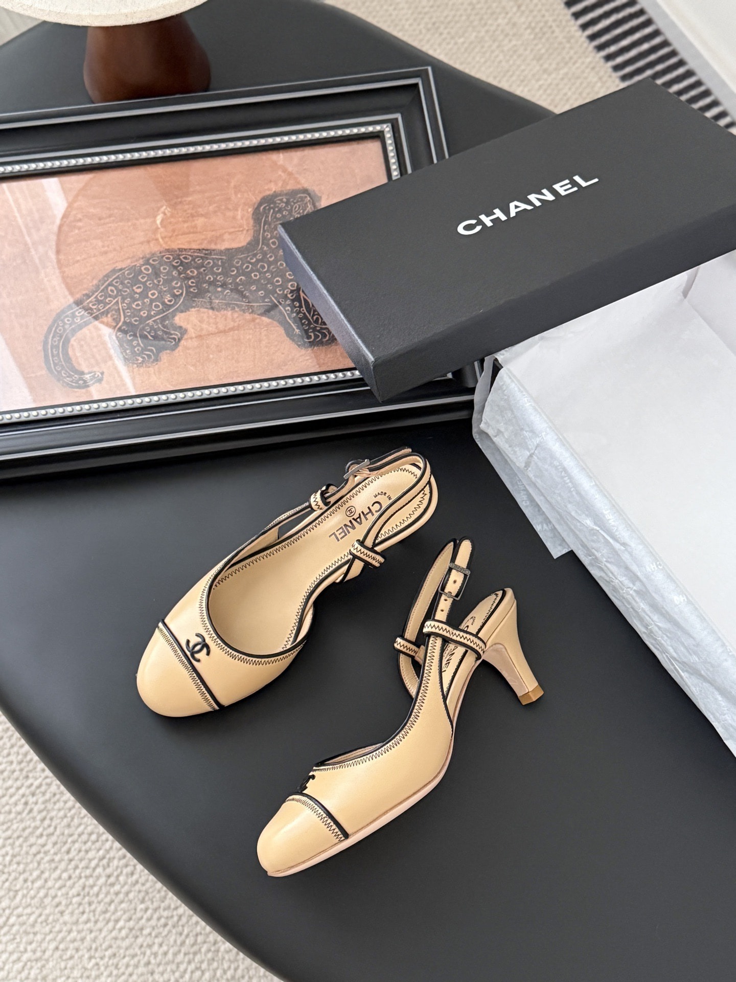샤넬 25 빈티지 샌들
