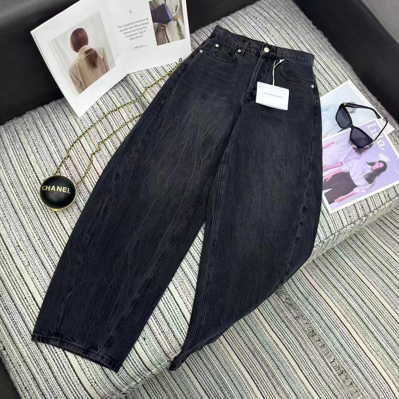 알렉산더왕 25 신상 커프 데님 청바지