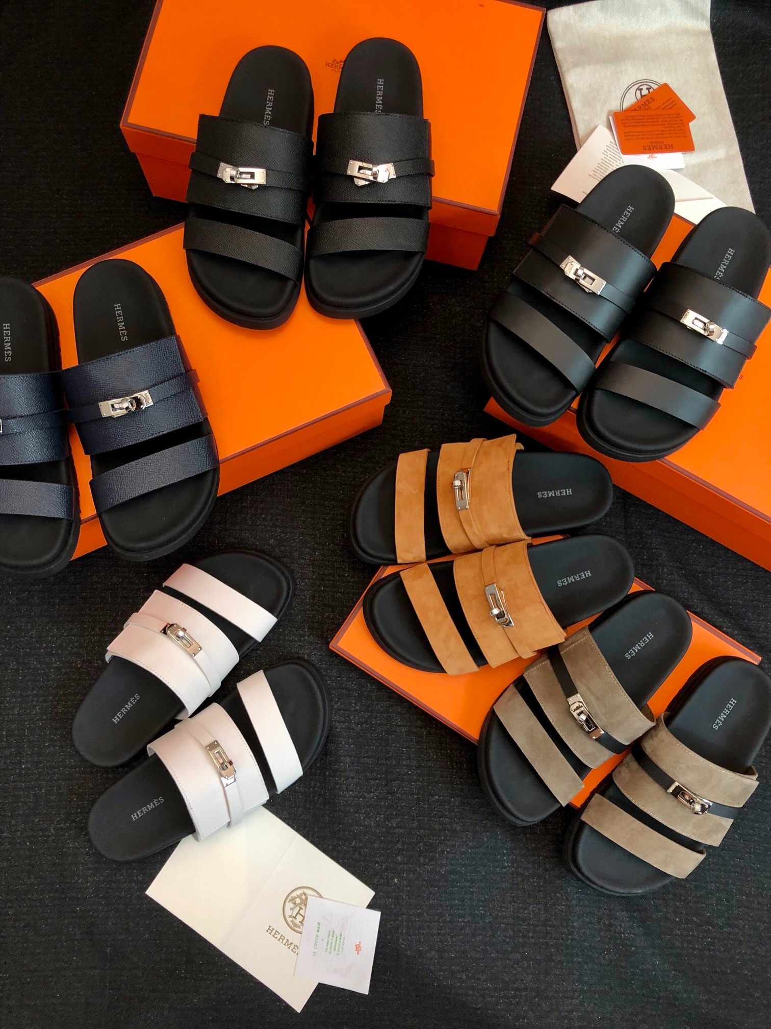 에르메스 2025 신상 삼촌슬리퍼 컬렉션(커플스타일)