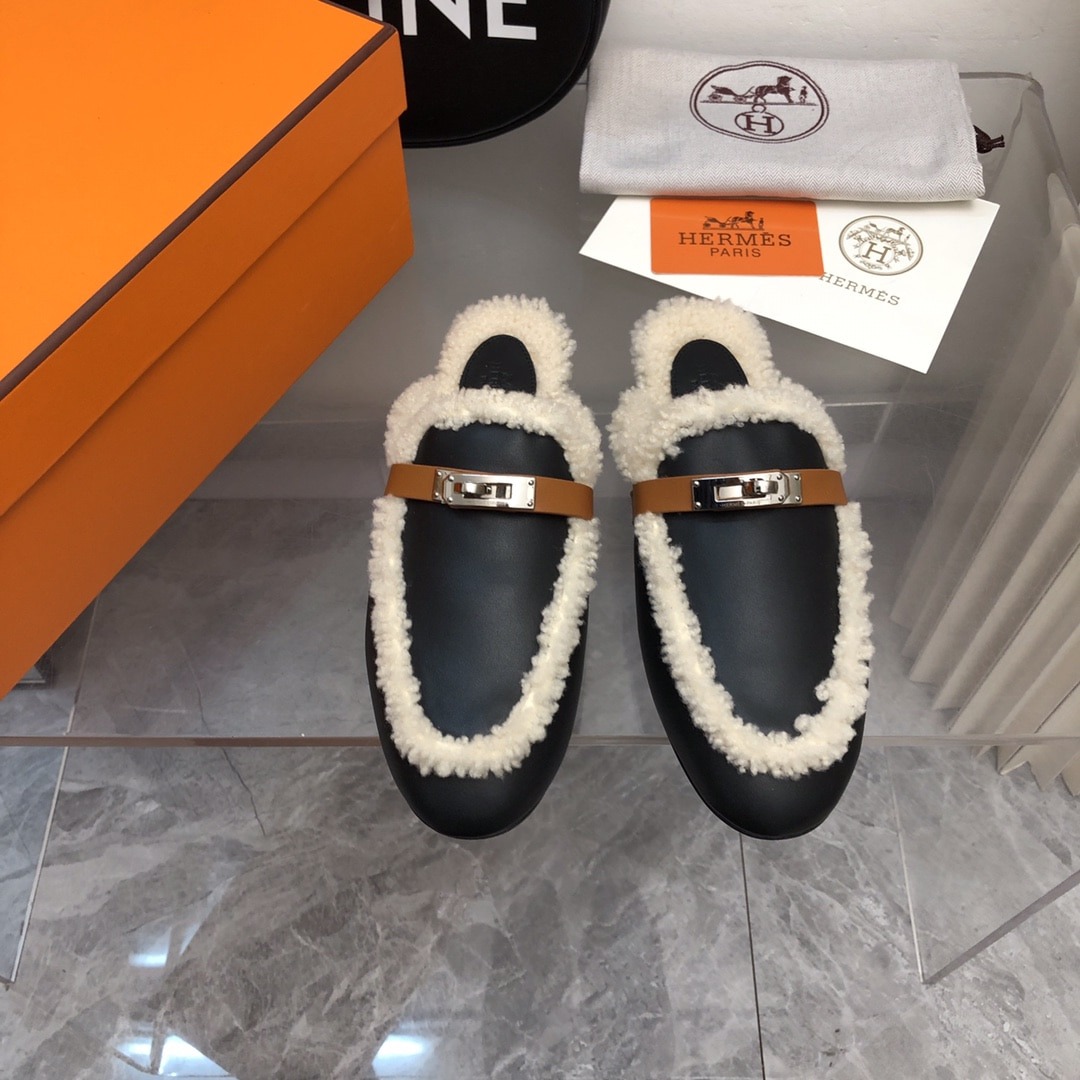 에르메스 25 신상 캐시미어 켈리 세미 슬리퍼