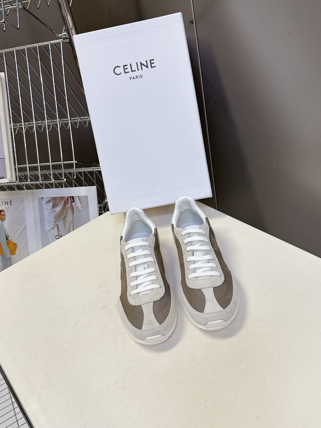 셀린느 봄여름 최신 레이서 아간 슈즈