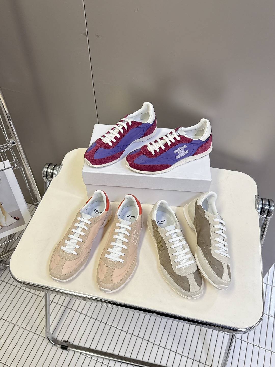 셀린느 봄여름 최신 레이서 아간 슈즈