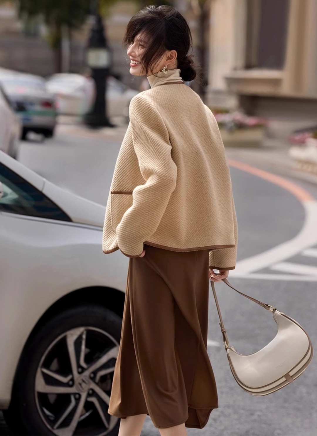 샤넬 풀오버 코트