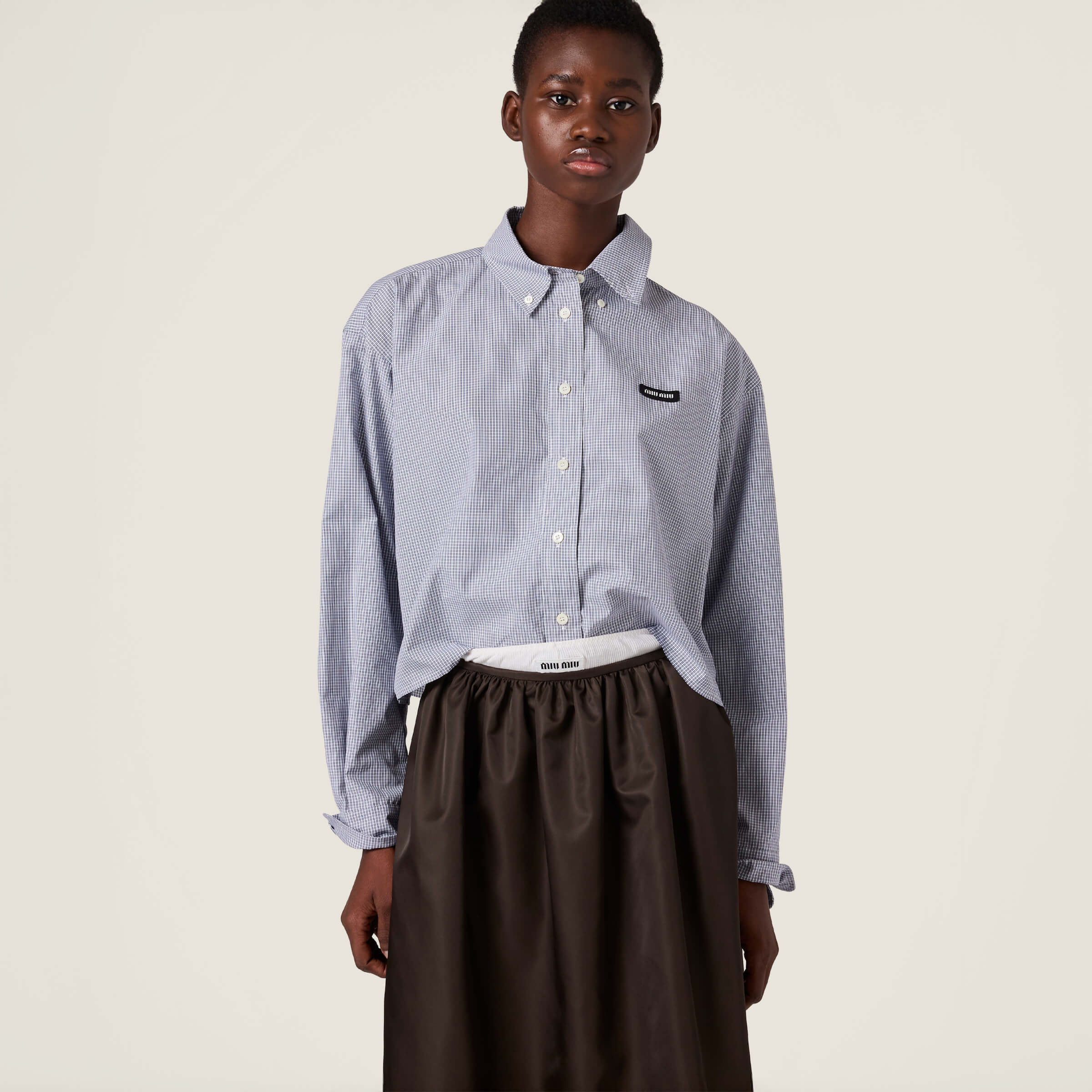 미우미우 포플린 셔츠