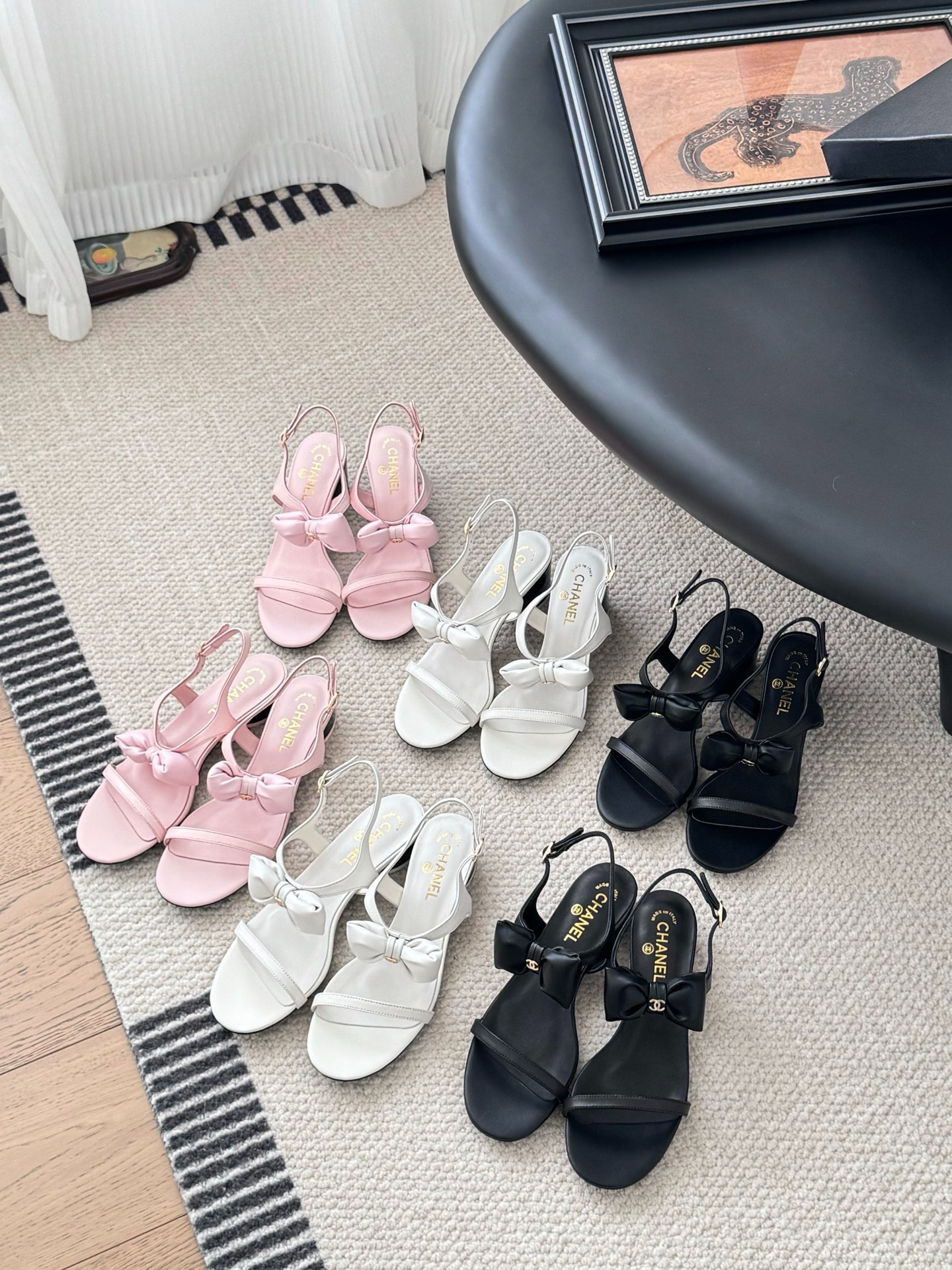 샤넬 25 신상 리본 샌들