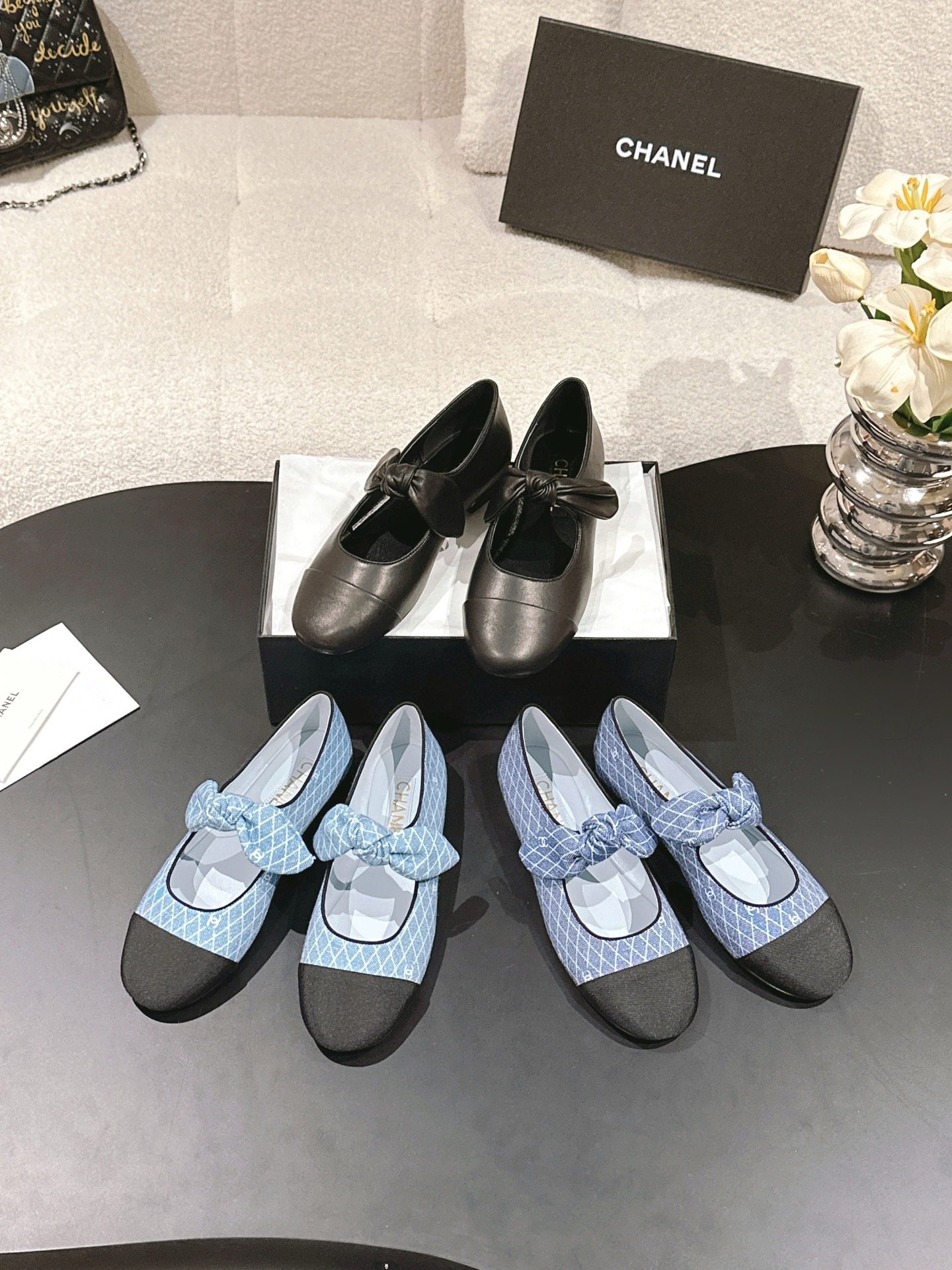 샤넬 2025 신상 리본 메리제인 로퍼