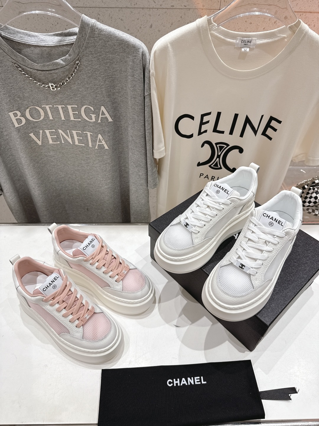 샤넬 2025ss 최신 통굽 스니커즈