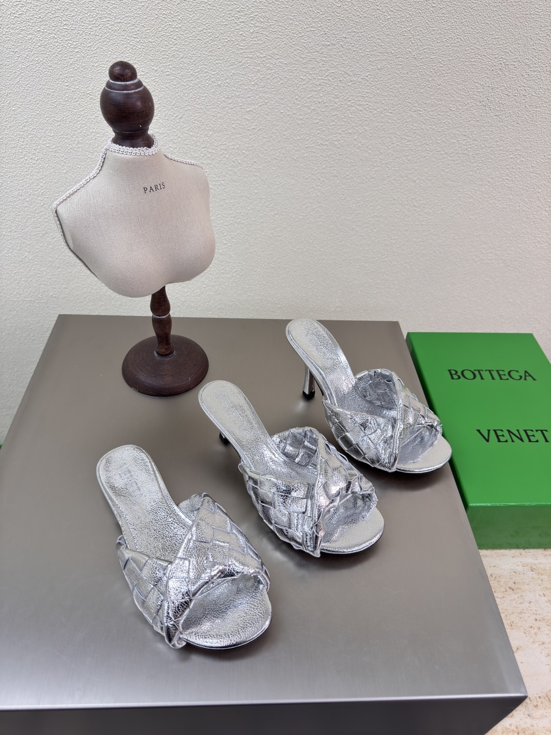 보테가베네타 블링크 메쉬 슬리퍼