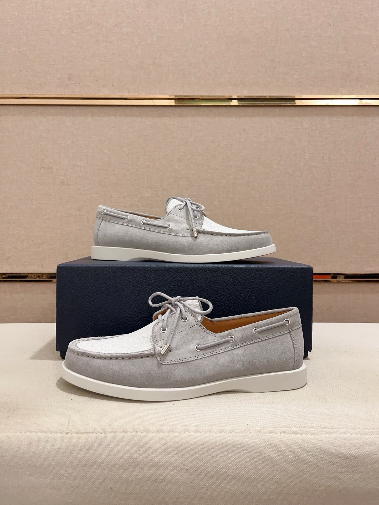 디올 남성 그랑빌 보트 슈즈