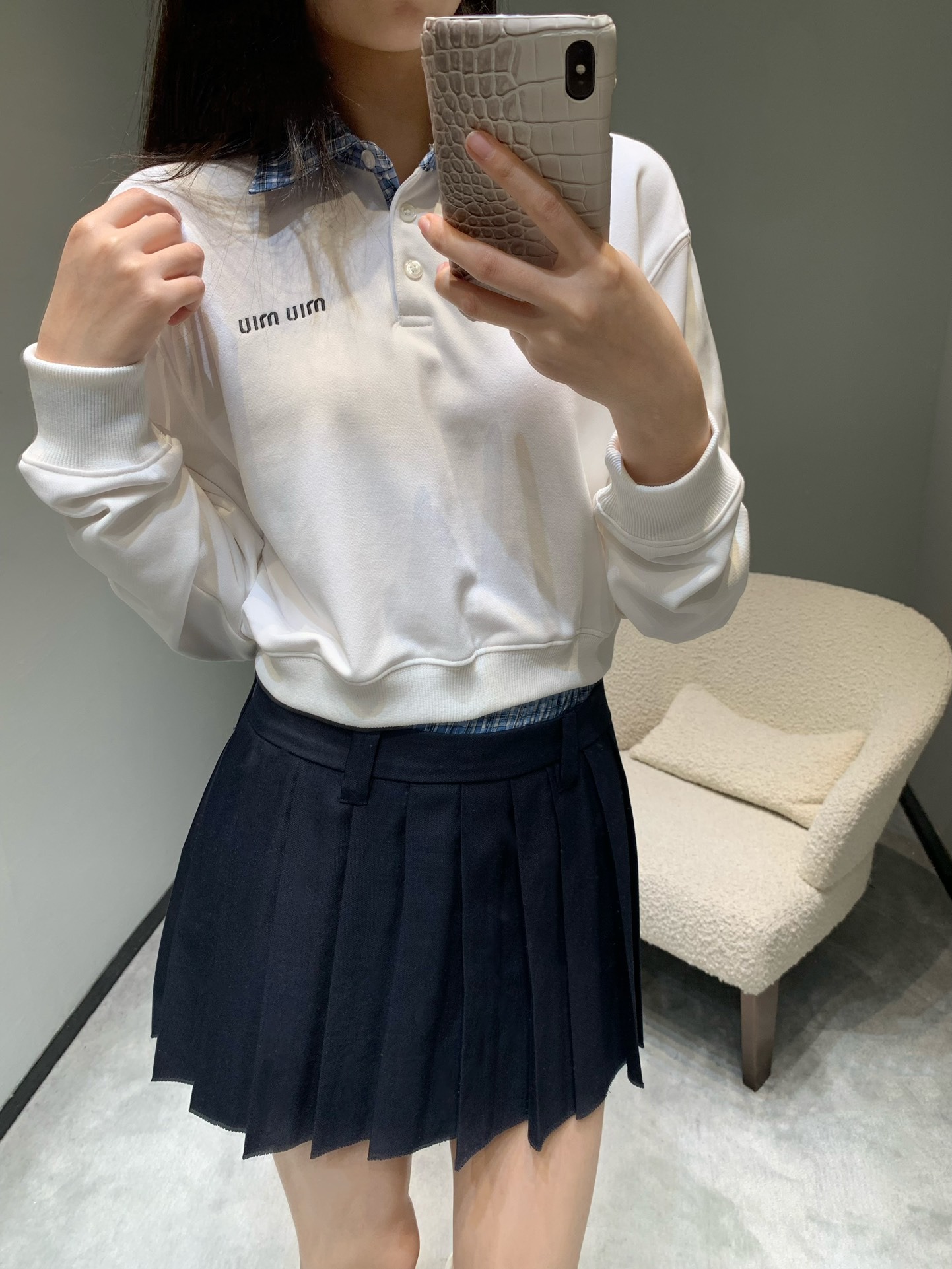 미우미우 25 신상 폴로넥 긴팔