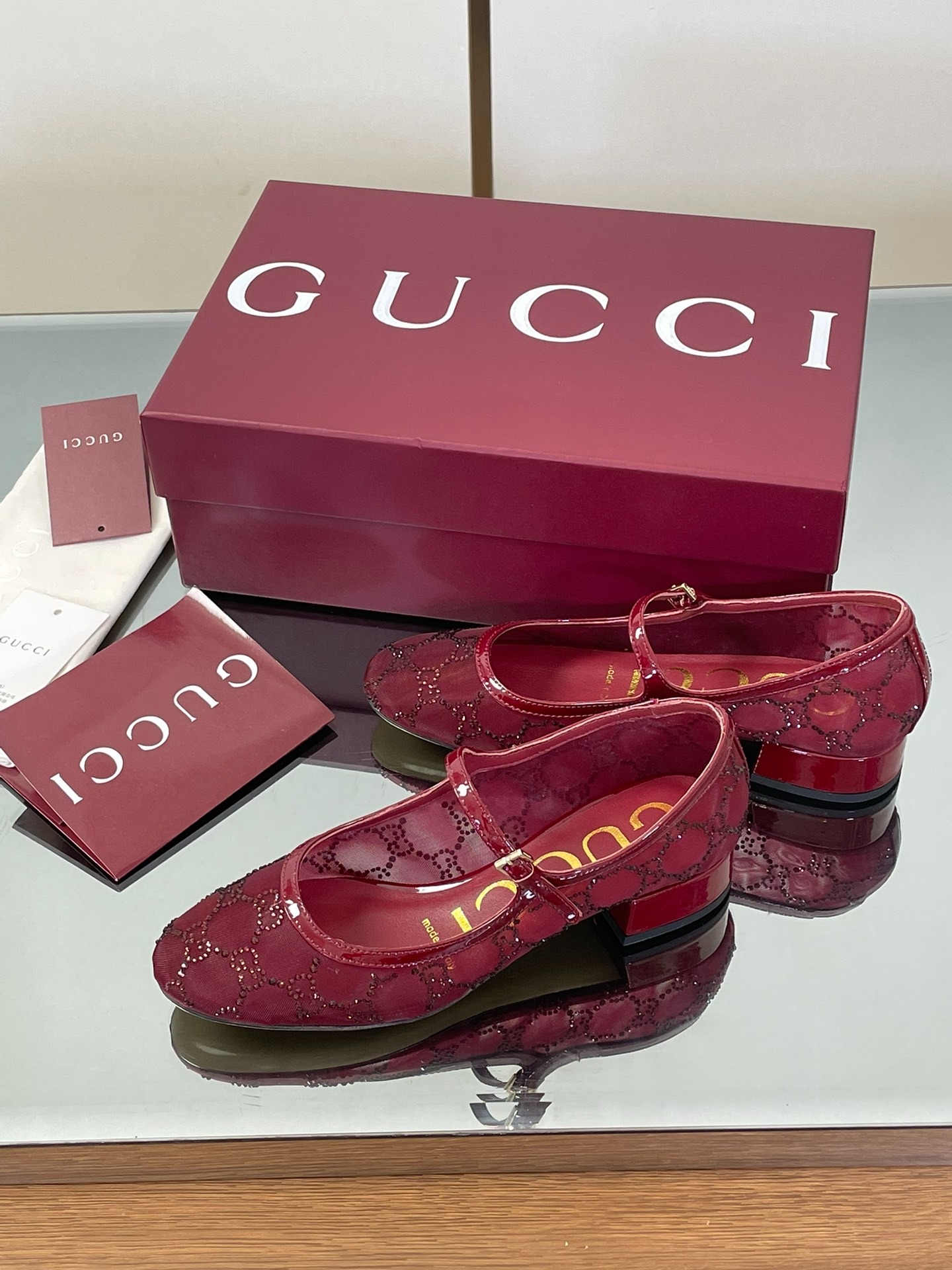 구찌 25 신상 메리제인 크리스탈 슈즈