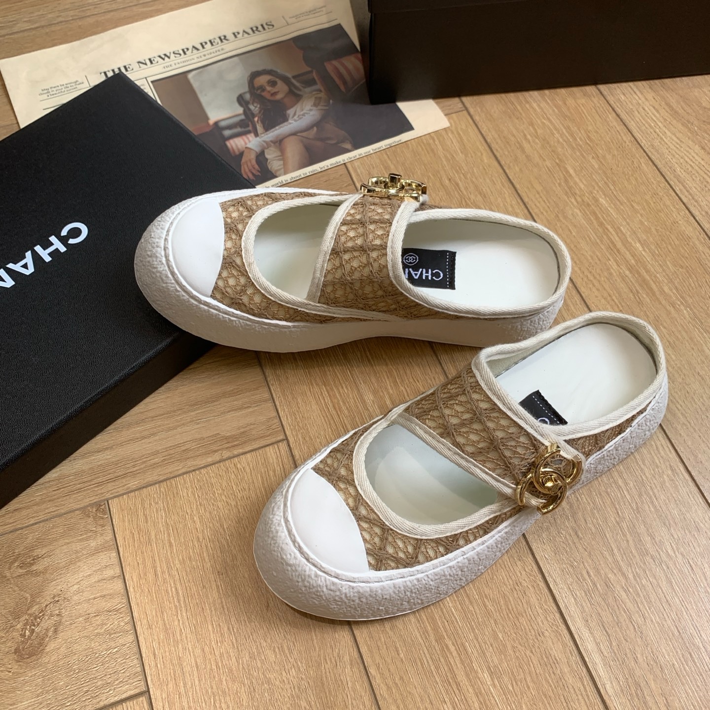 샤넬 25P 키높이 캐주얼 스니커즈 슈즈