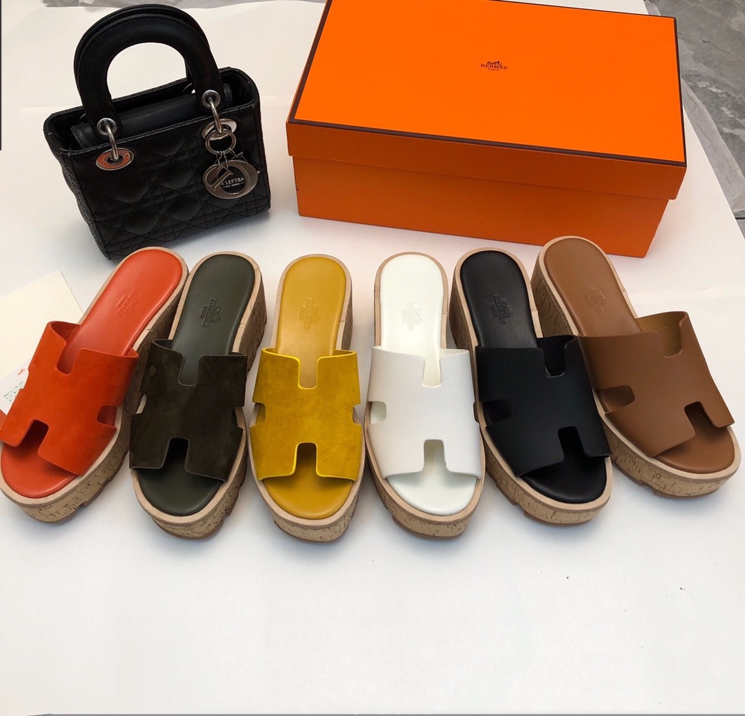 에르메스 봄여름 뉴컬러 클래식 H라인 슬리퍼