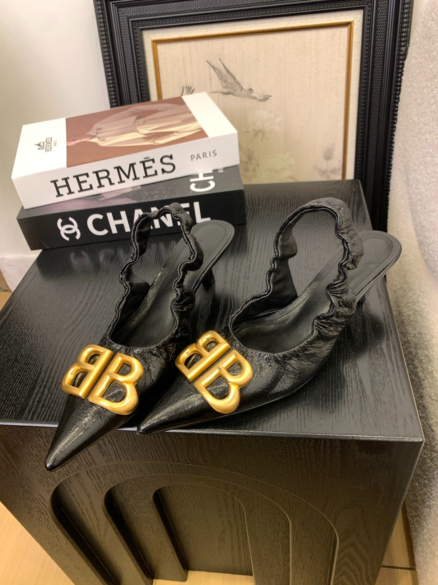 발렌시아가 2025 모나코 슬링백 펌프스