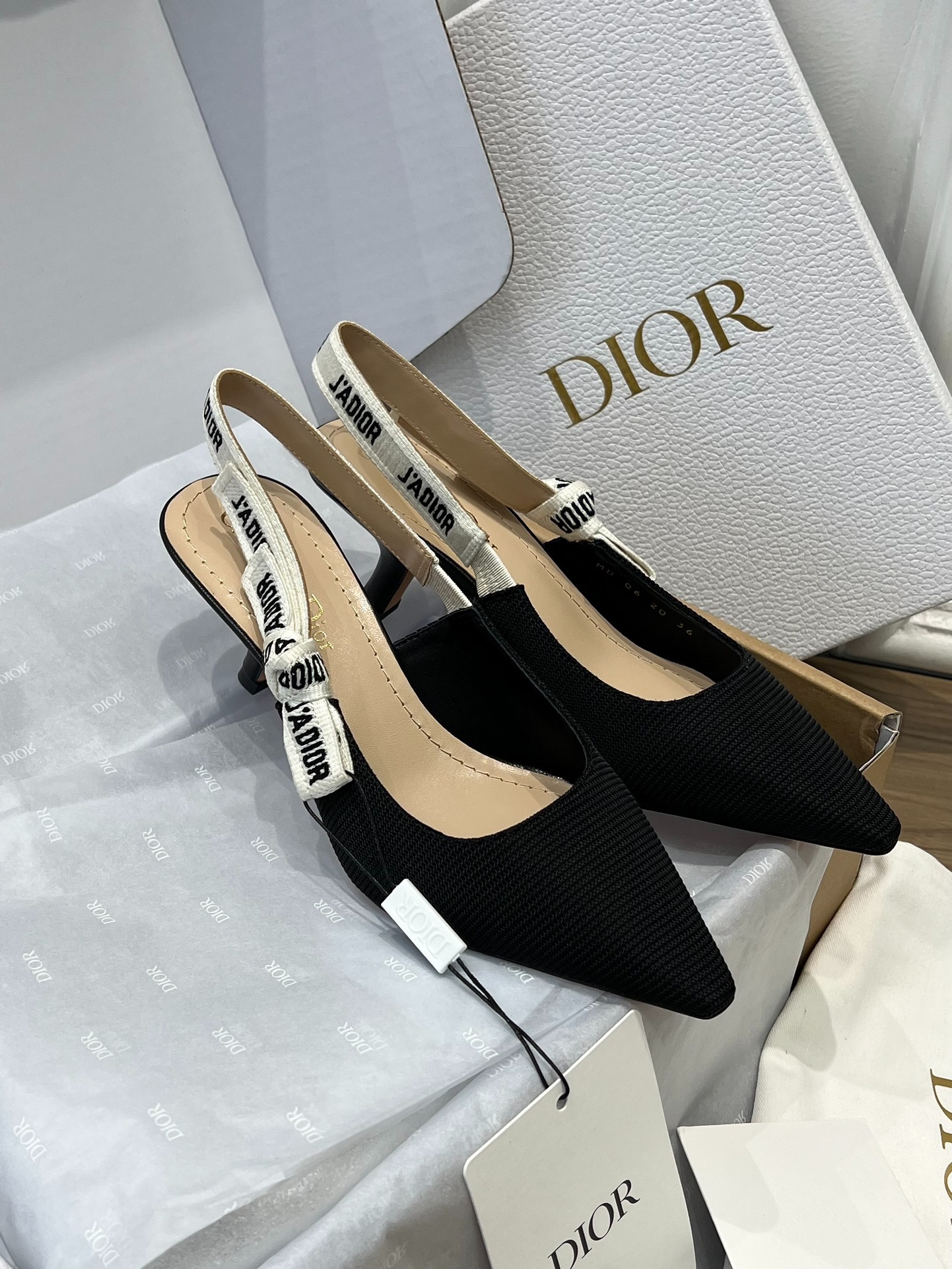 디올 슬링백 펌프스