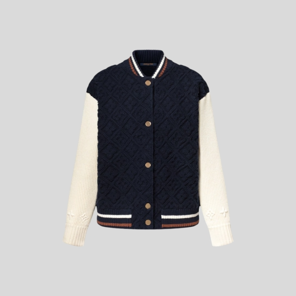 루이비통 모노그램 타월링 바시티 자켓