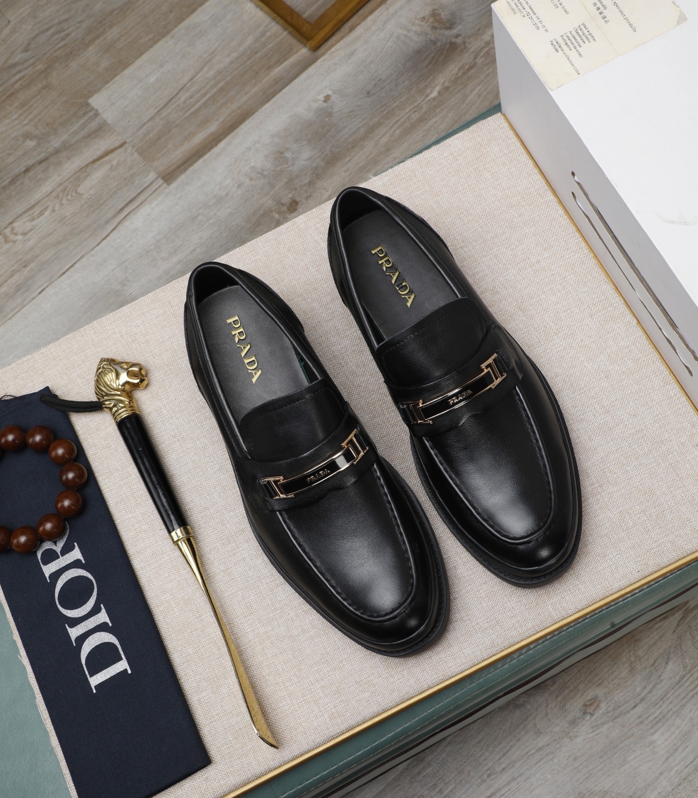 프라다 스틸와펜 크레페솔 페니 로퍼