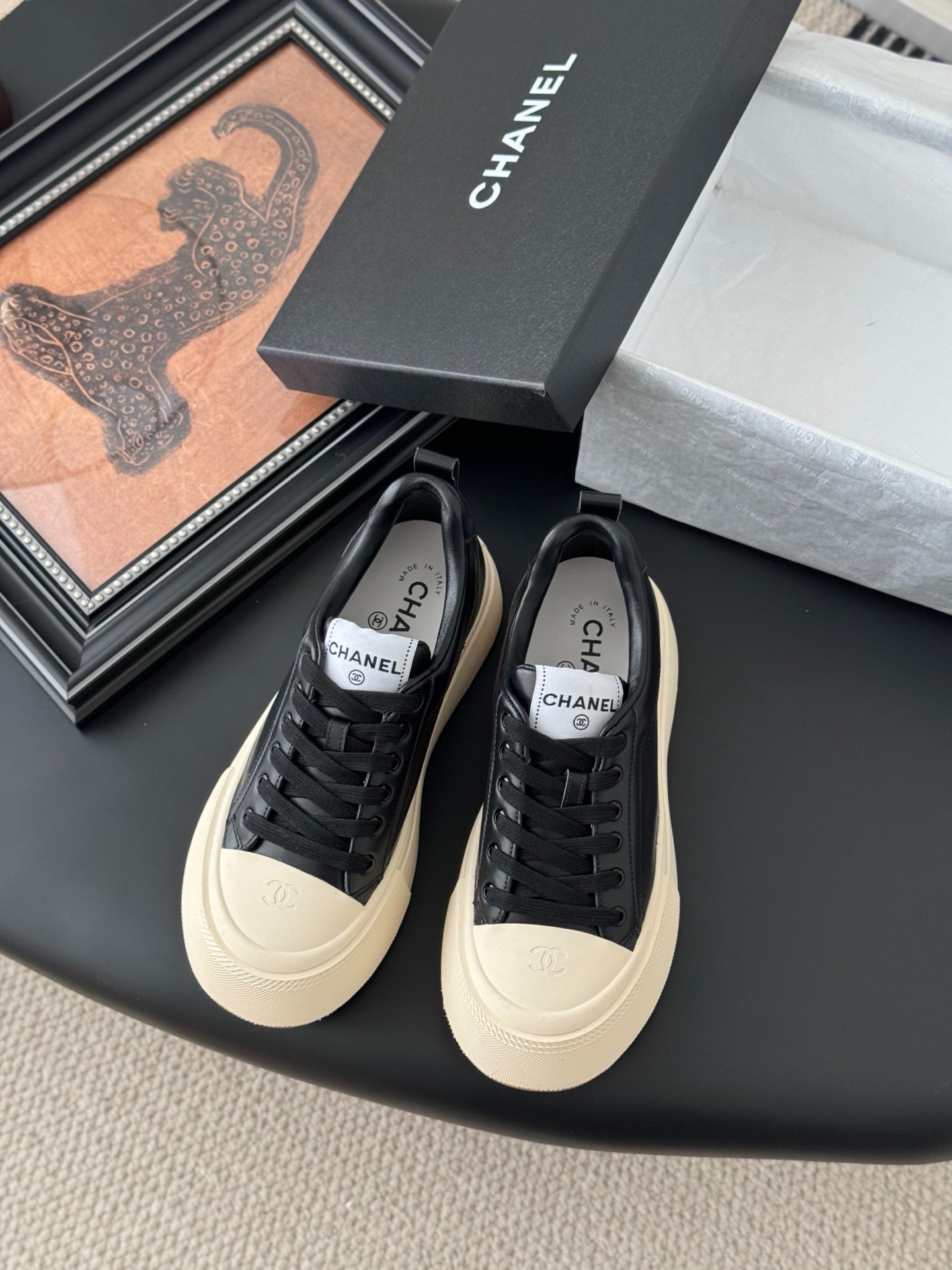 샤넬 프리미엄 퀄리티 통굽 스니커즈