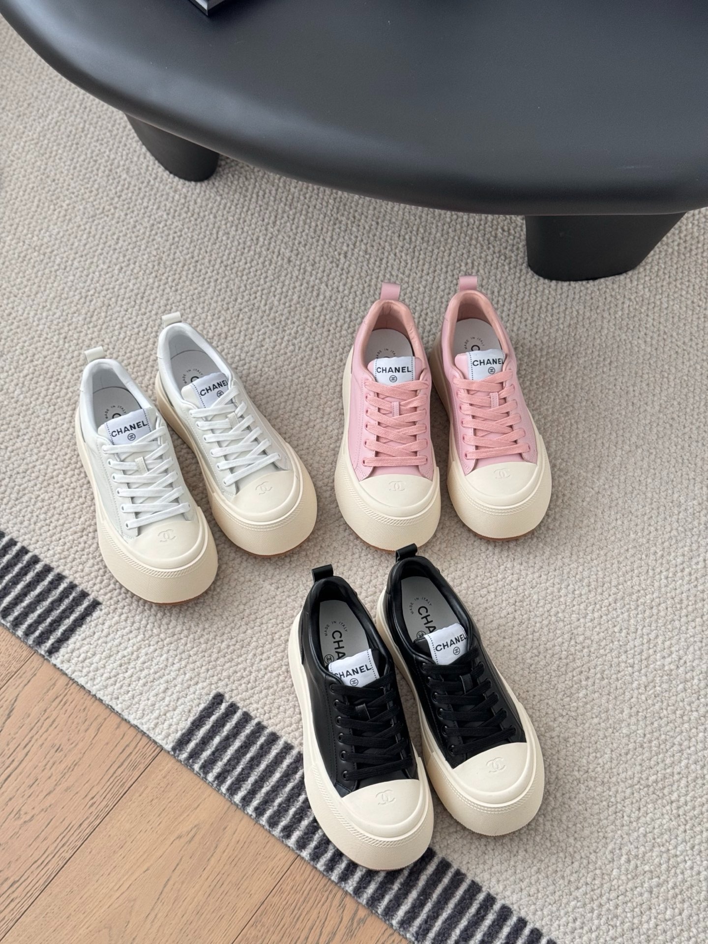 샤넬 프리미엄 퀄리티 통굽 스니커즈