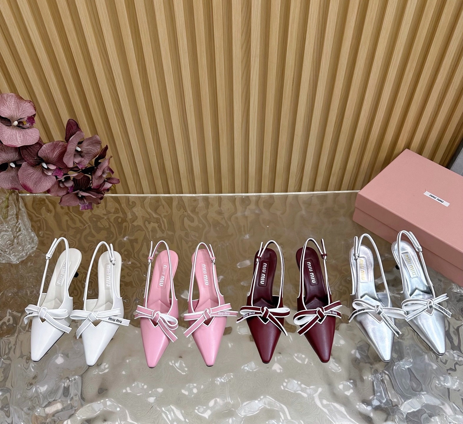 미우미우 신상 리본힐
