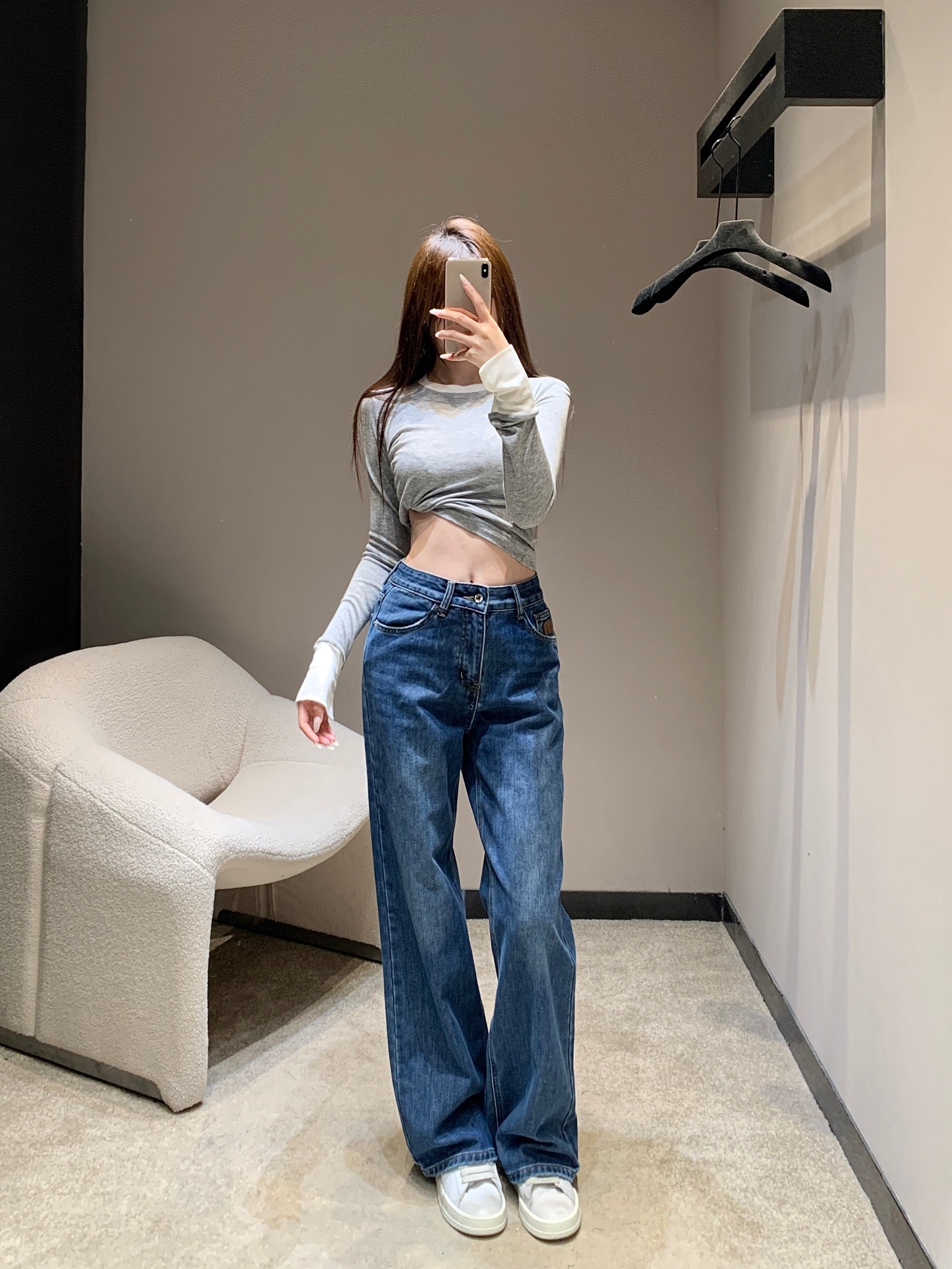 미우미우 25Fw 신상 데님 팬츠