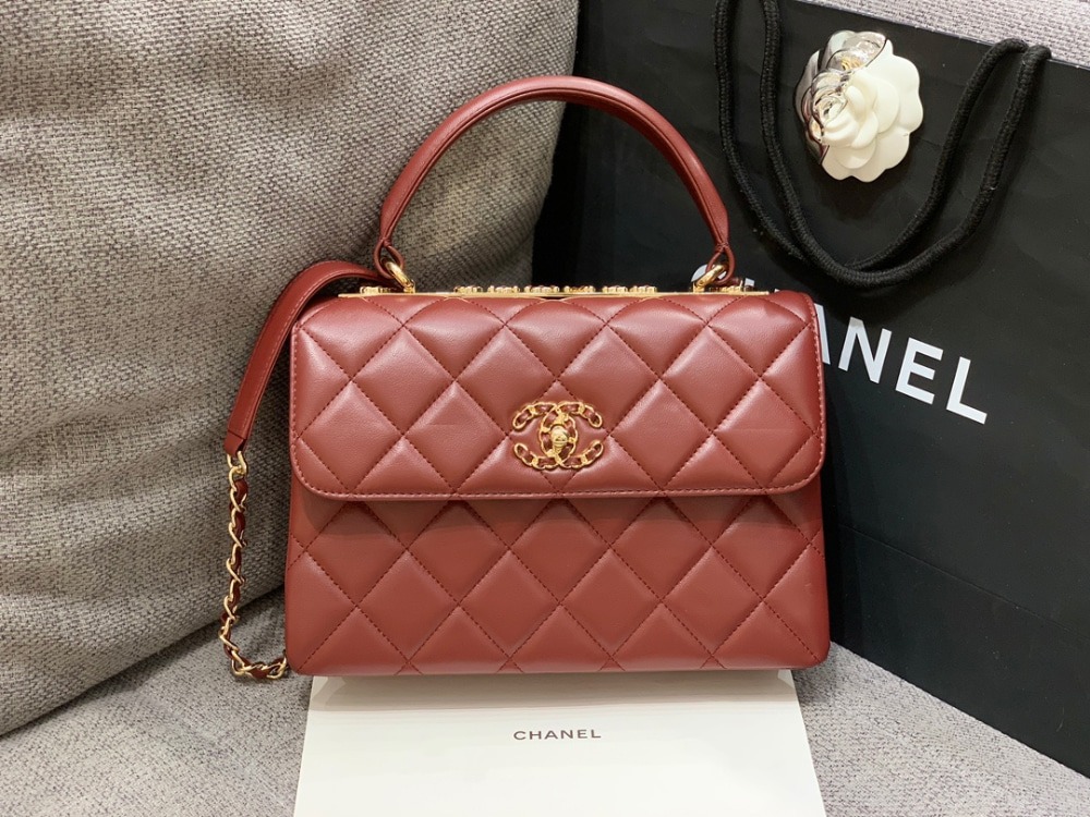 샤넬 24C 트렌드 CC 탑핸들 플랩 백 