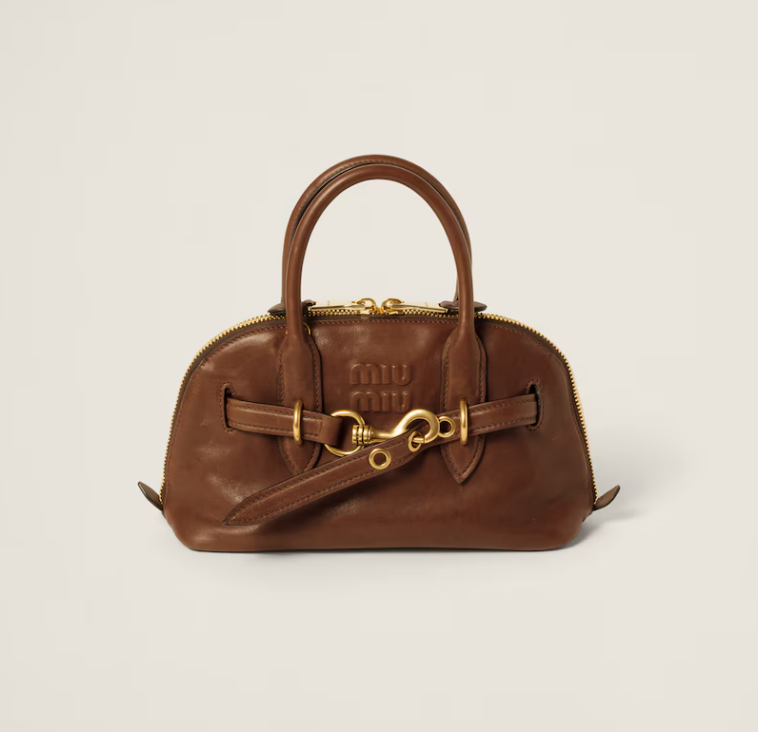 미우미우 24ss 아방뛰르 나파 탑핸들 토드백 5BB169