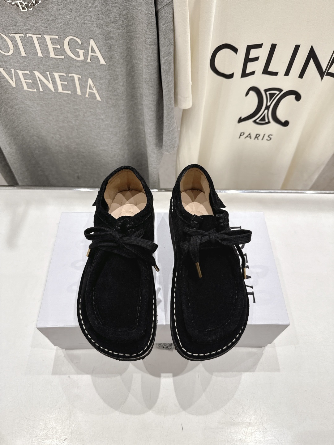 로에베 25ss 가을/겨울 신상 하이탑 빈티지 로퍼 앵클부츠