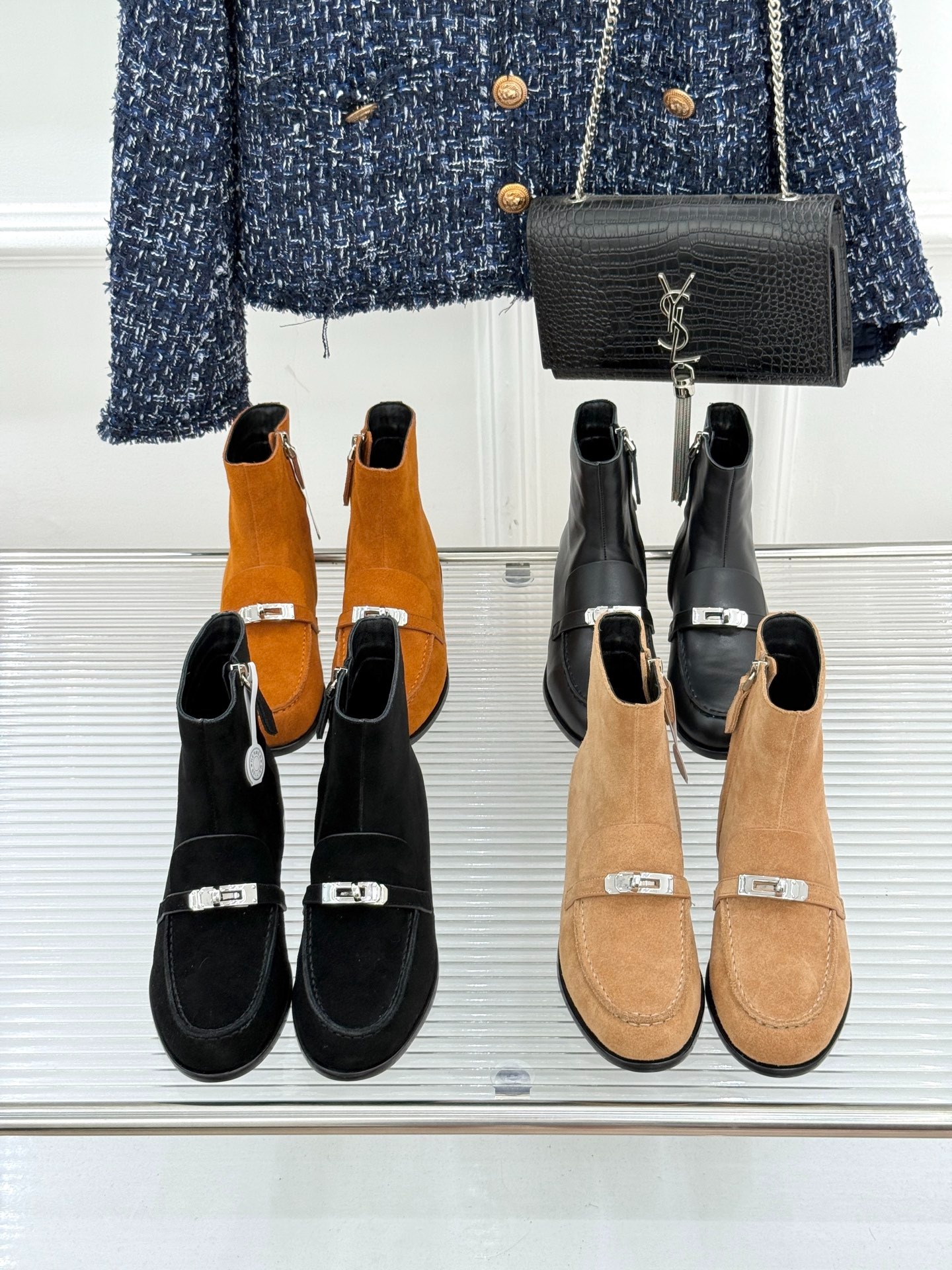 에르메스 25WF 신상 켈리 버클 플랫