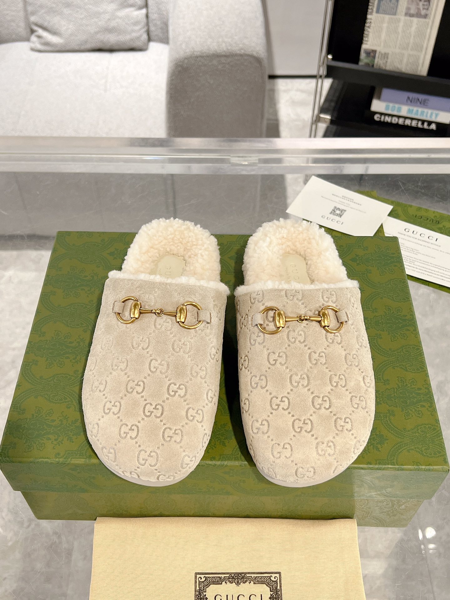구찌 여성 홀스빗뮬 슬리퍼