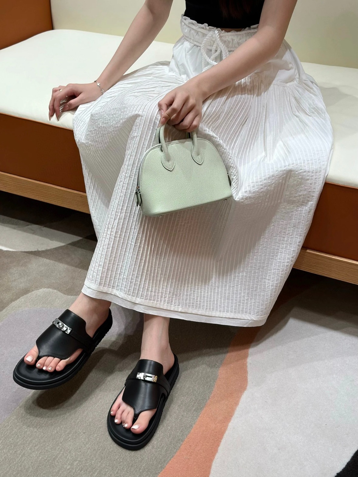 에르메스 엠파이어 슬리퍼 커플 슬립온