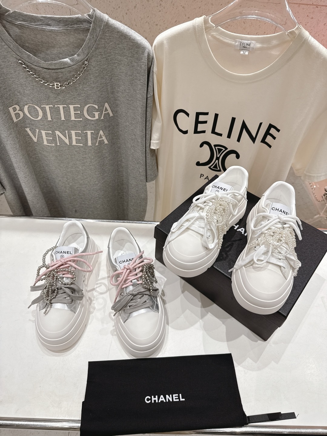 샤넬 2025ss 최신 통굽 쿠키슈즈