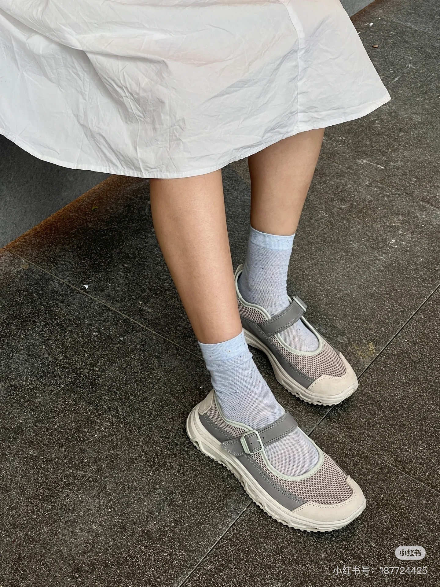 살몬 메리제인 플랫폼 운동화