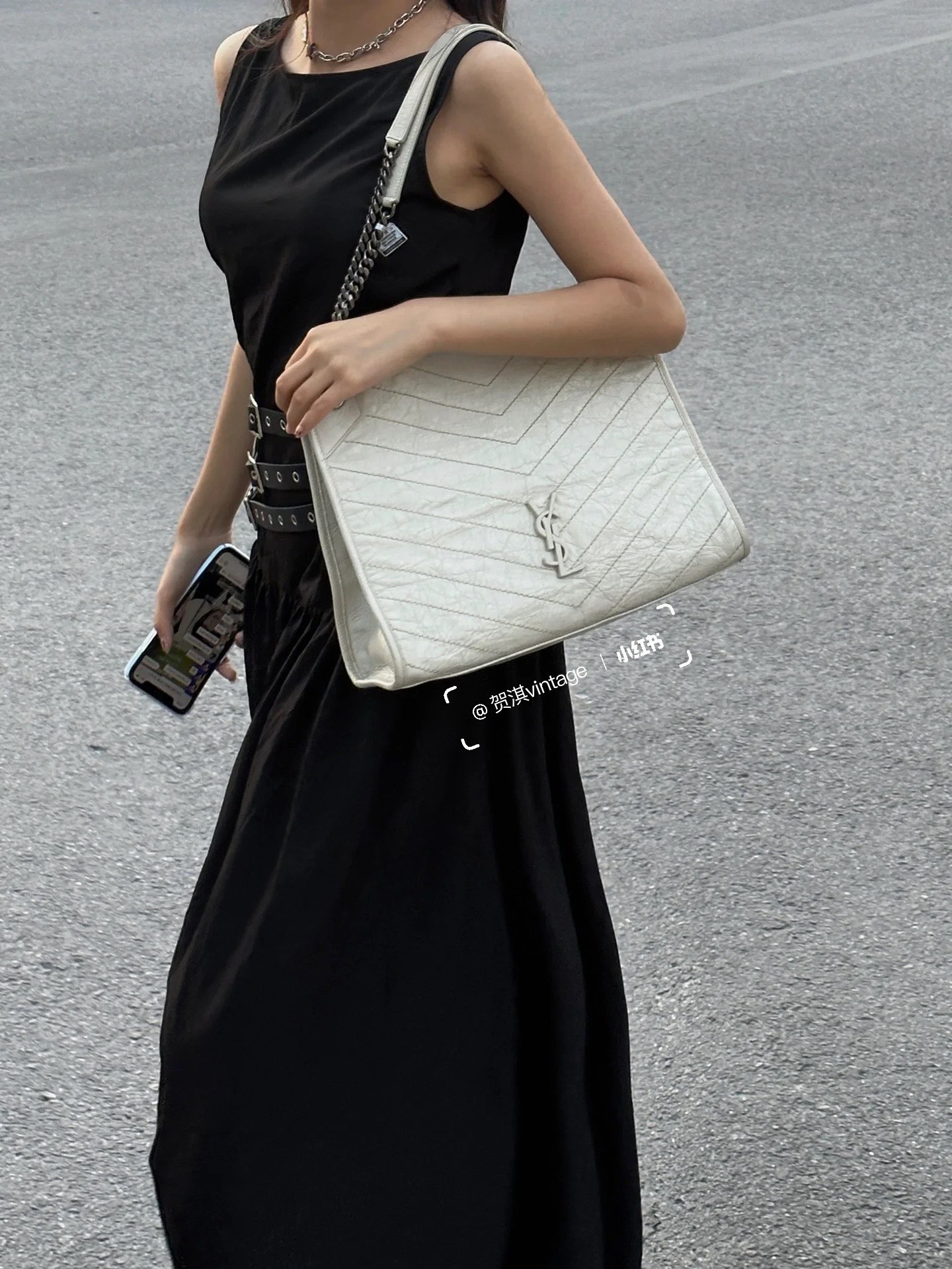 입생로랑 NIKI 니키 쇼핑백