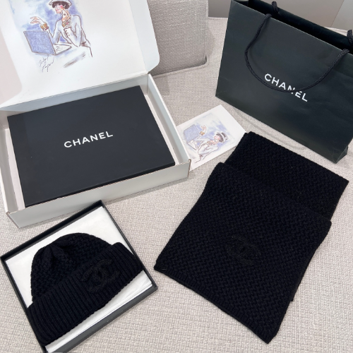 샤넬 비니 스카프 세트