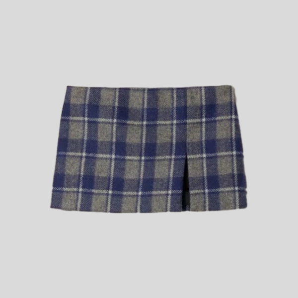 미우미우 체크 미니스커트
