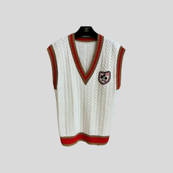 샤넬 프레피 니트 베스트