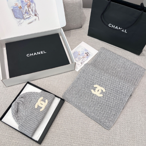 샤넬 비니 스카프 세트