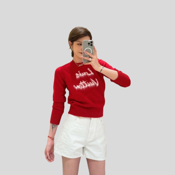 루이비통 플리스 로고 스웨터