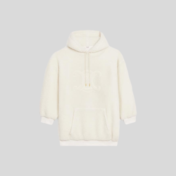 셀린느셀린느 오버사이즈 트리옹프 후디 플리스 