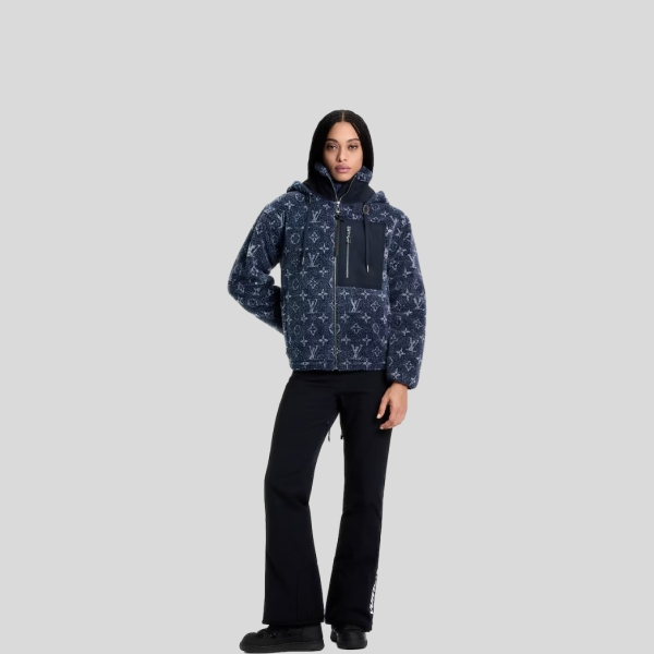 루이비통 데님 이펙트 모노그램 플리스 재킷